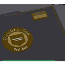 Çift Musluk Soda Bardak Altlığı 3D Baskı