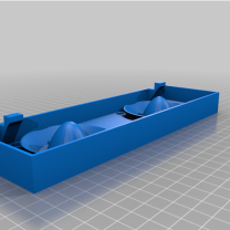 229 mm x 76 mm Sabit Panjur Menfez 2x 60 mm Fan Montajı 3D Baskı