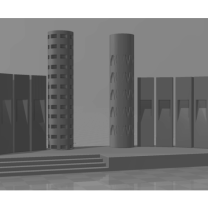 Curitiba Zumbi Dos Palmares Afrika Anıtı 3D Baskı