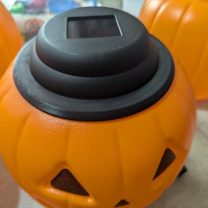 Halloween Balkabağı Kova Solar Işık Adaptörü 3D Baskı