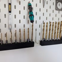 Ikea Skadis Panosu için Matkap Ucu Manyetik Tutucu 3D Baskı