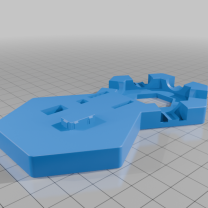 5 Girişli Bilye Pisti Taban Plakası 3D Baskı