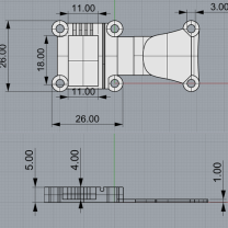 SpeedyBee Nano TPU Kılıf 20mm x 20mm ELRS Alıcı TBS Source One V5 3D Baskı