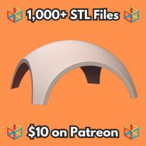 Retro Fütürizm Kemer Kubbe Küçük Hayvan Yuvası MineeForm FDM 3D Baskı STL