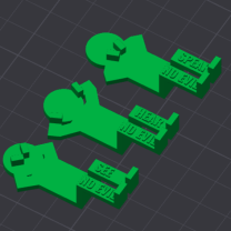 Thin Men Hear See Speak 3D Baskı