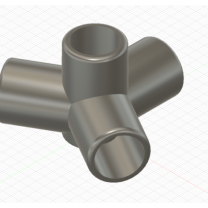 1/2 PVC İçin 5 Yollu Bağlantı Parçası 3D Baskı
