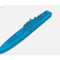 USS Brooklyn 1/1800 3D Baskı