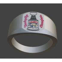 Florida Panthers 2024 Stanley Cup Şampiyonluk Yüzüğü 3D Baskı