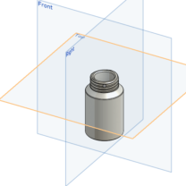Orta Boy Şişe Kapak Kabı 3D Baskı