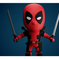 Deadpool Funko Pop Model 3D Baskı