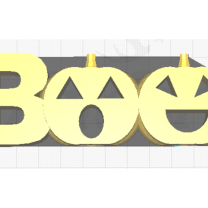 Boo Balkabağı Tabela 3D Baskı