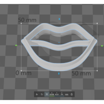 Dudak Kurabiye Kalıbı 3D Baskı