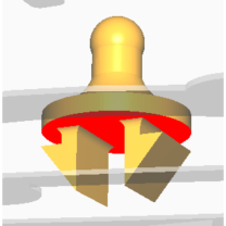 2000’ler Ortası Toyota İçin Gaz Deposu Küresel Mafsal Klipsi 8×10 mm Kare Yuvalı