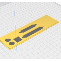 Shuttle AV11 Retro Anakart I/O Shield 3D Baskı