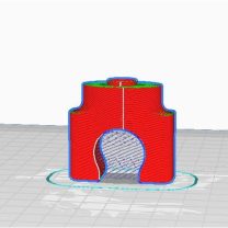 Oval Duş Başlığı Askı Tutucu Tamir Aparatı 3D Baskı
