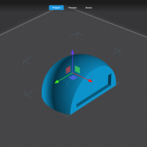 Mıknatıslı Kapı Stoperi D60mm 40x10x3mm 3D Baskı
