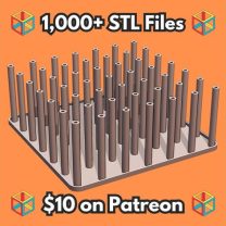 Çiçek Ot ve Bitkiler İçin Tüplü Dikey Sap Kurutma Rafı MineeForm FDM 3D Baskı STL