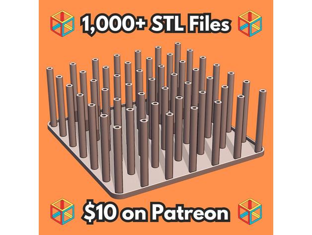 Çiçek Ot ve Bitkiler İçin Tüplü Dikey Sap Kurutma Rafı MineeForm FDM 3D Baskı STL