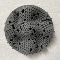 Deforme Altıgen Duvar Dekoru 3D Baskı