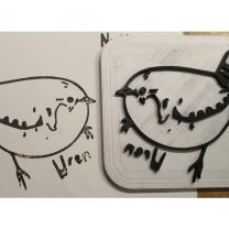 Çalıkuşu Damga 3D Baskı