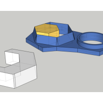 Ayarlanabilir Ağırlıklı Fidget Spinner 3D Baskı