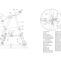 Sinclair A Bisiklet Sele Kaldırma Menteşesi