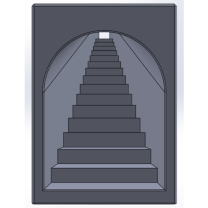 Zorunlu Perspektif Merdiveni 3D Baskı