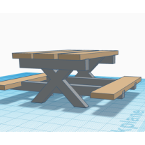 3D Baskı Park Bankı Çubuk Dondurma Tutucu