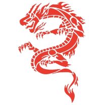 Dragon Stencil 18 3D Baskı