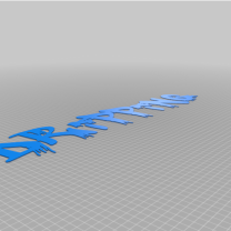 Damlayan Yazı Duvar Tablosu