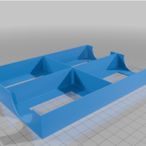 ShadowRun Crossfire Sprawl Ops 5-6 Kişilik Genişleme Kutusu için Kart Tepsisi 3D Baskı