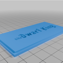 Dwarf King Kutu 3D Baskı