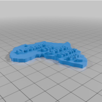 Declare The Good News Afrika Anahtarlık 3D Baskı