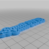 Kişiselleştirilmiş Çok Satırlı Etiket veya Anahtarlık 3D Baskı