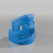 Cıvatalı Dr Doom Maskesi 3D Baskı