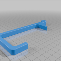 100mm x 50mm Ray İçin Saksı Braketi ve Kanca 3D Baskı