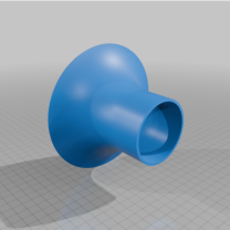 64mm 2,5-3mm Air Duct Bellmouth Velocity Stack 3D Baskı