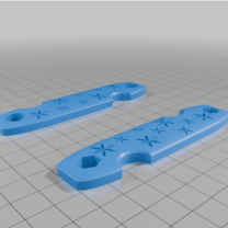 Çiçek Desenli EDC Anahtarlık Düzenleyici M4 3D Baskı