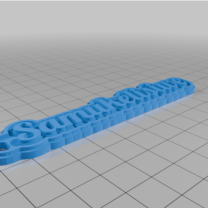 Özel Çok Satırlı Etiket veya Anahtarlık 3D Baskı