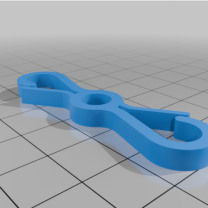 Çift Kancalı Anahtarlık Klipsi Mini Karabina 3D Baskı