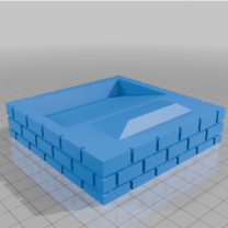 Game Boy Advance SP Temalı Tuğla Stand 3D Baskı