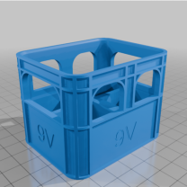 9V Pil Saklama Bira Kasası 3D Baskı