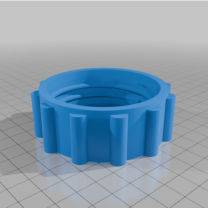 3/4 İnç 19mm Hortum İçin Adaptörlü IBC Konteyner Vidalı Kapak 3D Baskı