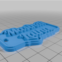 Özel Çok Satırlı Etiket veya Anahtarlık 3D Baskı