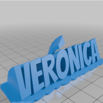 VER NICA 2 Satır İsim Plakası 3D Baskı