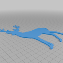 Geyik Duvar Dekoru 3D Baskı