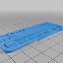 NIT Green Filament Swatch Filament Test 3D Baskı