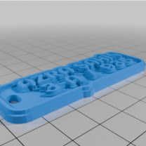 Özel Dovahkiin Çok Satırlı İsimlik veya Anahtarlık 3D Baskı