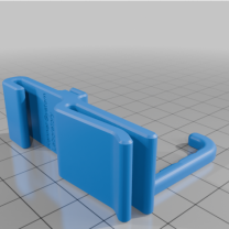 Daiso Tel Raflar İçin Fiyat Etiketi Tutuculu Kanca 3D Baskı