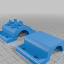 1 inç Çaplı Kalem Tipi Lastik Basınç Göstergesi Tutucu Kelepçe 3D Baskı